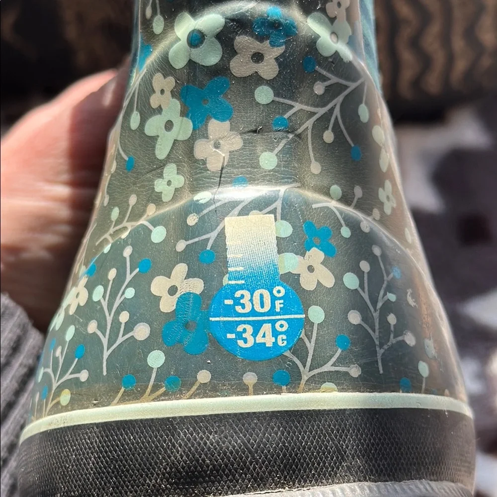 Bogs blue and Black Waterproof Rain & Snow Boots